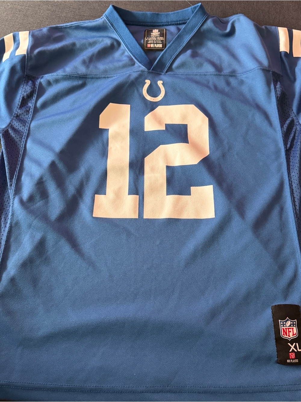 Indianapolis Colts #12 Andrew Luck Blue NFL Jersey Sz Youth XL